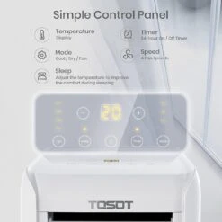 TOSOT 8,000 BTU Air Conditioner Easier To Install, Quiet And 3-in-1 Portable AC, Dehumidifier, Fan For Rooms Up To 250 Sq Ft, Aovia Series, White 12 TOSOT 8,000 BTU Air Conditioner Easier To Install, Quiet And 3-in-1 Portable AC, Dehumidifier, Fan For Rooms Up To 250 Sq Ft, Aovia Series, White -Appliantrix Cheap Store 71y0LF2FiS. AC SL1500