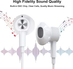 USB C Headphones Magnetic Earbuds Noise Canceling In-Ear Wired Earphone + Type C To A Adapter For IPad 10 Pro For Samsung A53 A54 S23 S22 S21 S20 Galaxy Z Flip 5 Fold 4 3 Computer Laptop Desktop Zoom -Appliantrix Cheap Store 71y3gG4NXNL. AC SL1500