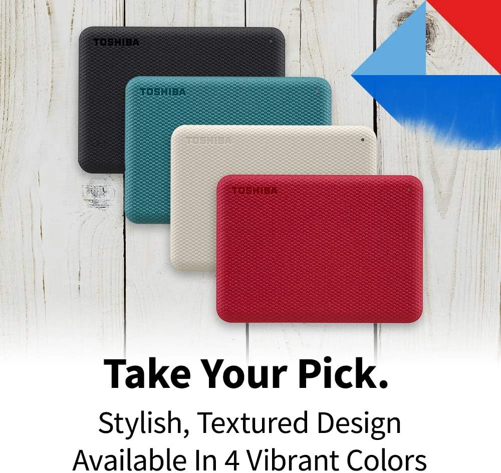 Toshiba Canvio Advance 2TB Portable External Hard Drive USB 3.0, White - HDTCA20XW3AA 2 Toshiba Canvio Advance 2TB Portable External Hard Drive USB 3.0, White - HDTCA20XW3AA - Image 2