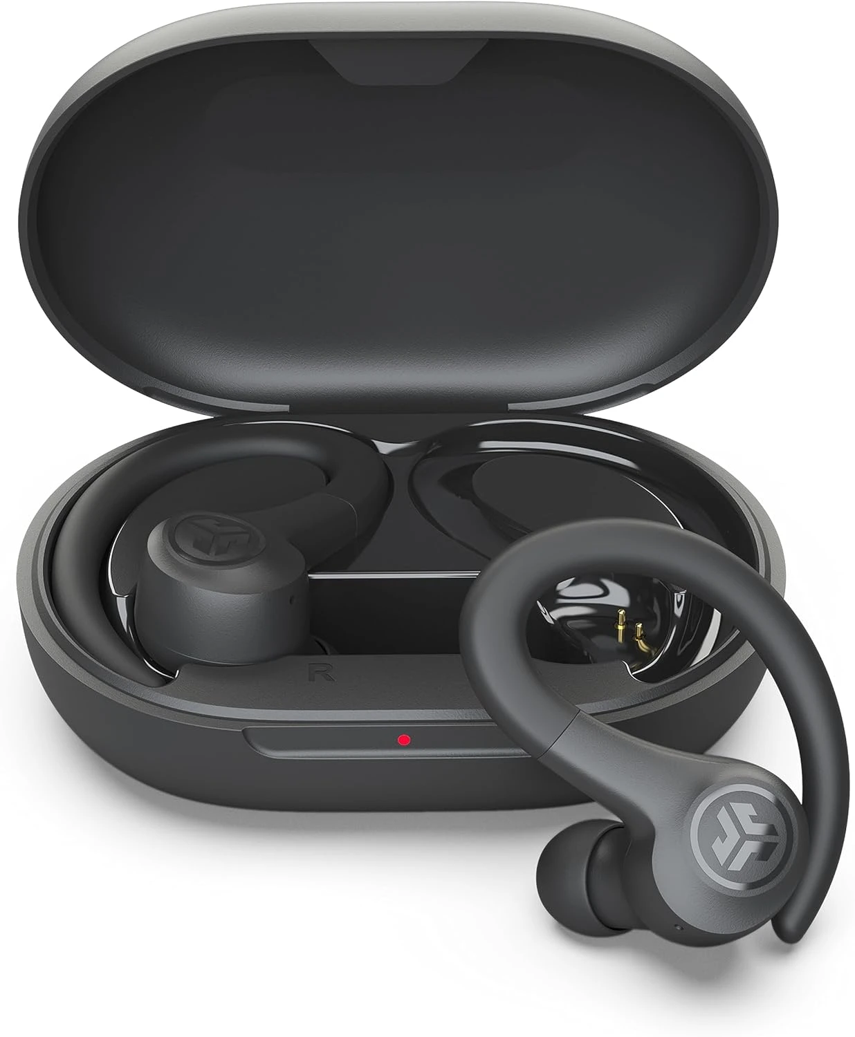JLab Go Air Sport - Wireless Workout Earbuds Featuring C3 Clear Calling, Secure Earhook Sport Design, 32+ Hour Bluetooth Playtime, And 3 EQ Sound Settings (Graphite/Black) 1 JLab Go Air Sport - Wireless Workout Earbuds Featuring C3 Clear Calling, Secure Earhook Sport Design, 32+ Hour Bluetooth Playtime, And 3 EQ Sound Settings (Graphite/Black)