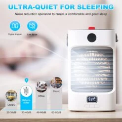 Portable Air Conditioner, Mini AC Unit Small Personal Evaporative Air Cooler, 7 Colors Light 3 Speeds, Quiet Humidifier Fan For Bedroom, Office, Car, Camping, Desk 12 Portable Air Conditioner, Mini AC Unit Small Personal Evaporative Air Cooler, 7 Colors Light 3 Speeds, Quiet Humidifier Fan For Bedroom, Office, Car, Camping, Desk -Appliantrix Cheap Store 71yjSzegZFL. AC SL1500