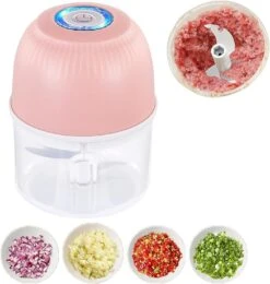 Food Processor, Portable Mini Food Processor, Electric Garlic Blender, Rechargeable Vegetable Chopper Blender, Mini Portable Veggie Chopper, Wireless Food Processor For Ginger, Chili, Fruits, Veggie -Appliantrix Cheap Store 71zCOiCKLGL. AC SL1500