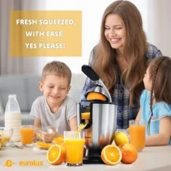 Eurolux Electric Citrus Juicer Squeezer, For Orange, Lemon, Grapefruit, Stainless Steel 160 Watts Of Power Soft Grip Handle And Cone Lid For Easy Use (ELCJ-1700S) 13 Eurolux Electric Citrus Juicer Squeezer, For Orange, Lemon, Grapefruit, Stainless Steel 160 Watts Of Power Soft Grip Handle And Cone Lid For Easy Use (ELCJ-1700S) -Appliantrix Cheap Store 71zVFxMFRyL. AC SL1201