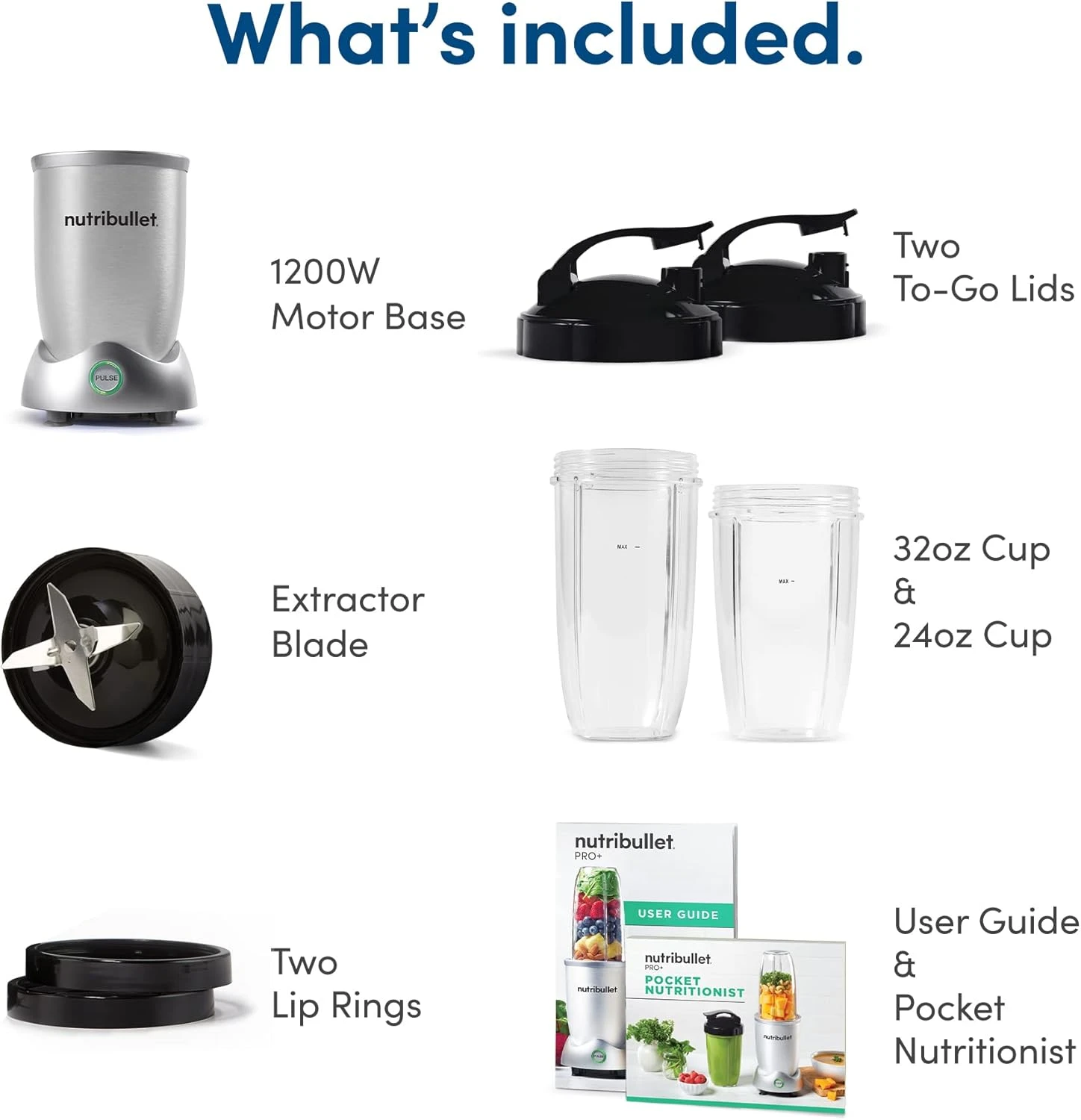 Nutribullet Pro+ 1200 Watt Personal Blender With Pulse Function SKU – Silver 10 Nutribullet Pro+ 1200 Watt Personal Blender With Pulse Function SKU – Silver - Image 10