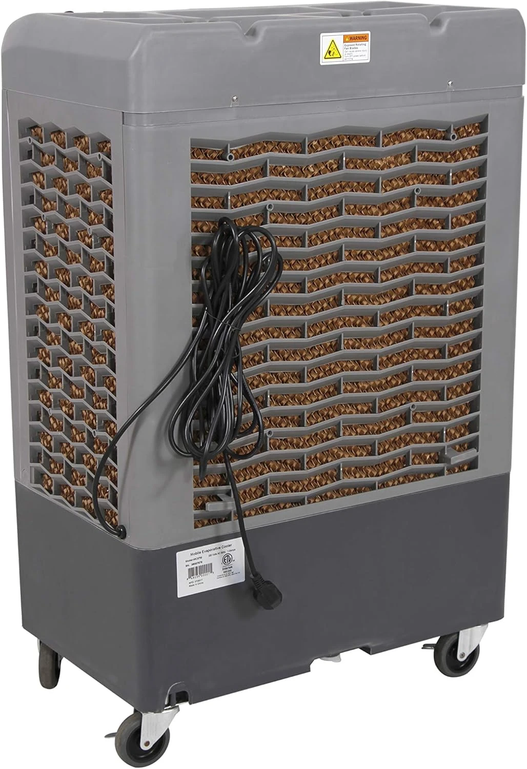 Hessaire MC37M Portable Evaporative Cooling Fan, Indoor/Outdoor High Temp Environments, 3100 CFM, 950 Sq. Ft., 3-Speed Fan, 59 DB, Gray 8 Hessaire MC37M Portable Evaporative Cooling Fan, Indoor/Outdoor High Temp Environments, 3100 CFM, 950 Sq. Ft., 3-Speed Fan, 59 DB, Gray - Image 8