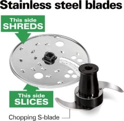 Hamilton Beach Stack & Snap Food Processor And Vegetable Chopper, BPA Free, Stainless Steel Blades, 12 Cup Bowl, 2-Speed 450 Watt Motor, Black (70725A) -Appliantrix Cheap Store 810rQl1VjL. AC SL1500