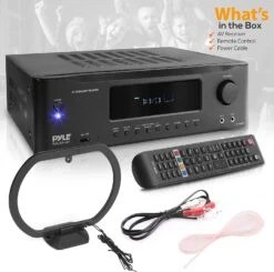 Pyle 7.1-Channel Hi-Fi Bluetooth Stereo Amplifier - 2000 Watt AV Home Theater Speaker Subwoofer Surround Sound Receiver W/ Radio, USB, RCA, HDMI, MIC IN, Supports 4K UHD TV, 3D, Blu-Ray - PT796BT -Appliantrix Cheap Store 811YAdcQCmL. AC SL1500