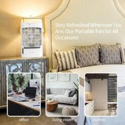 Portable Air Conditioners, Mini Air Conditioner Portable For Room With 3 Speeds And 3 Timer Settings, Personal Air Cooler With Colorful Atmosphere Light For Home, Office, And Travel -Appliantrix Cheap Store 811ZXt0530L. AC SL1500