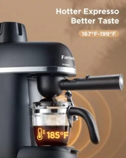 Famiworths Espresso Machine With Milk Frother, 1-4 Cups Espresso Maker With Carafe, Latte And Cappuccino Machine Maker, Black 10 Famiworths Espresso Machine With Milk Frother, 1-4 Cups Espresso Maker With Carafe, Latte And Cappuccino Machine Maker, Black -Appliantrix Cheap Store 811cec347GL. AC SL1500