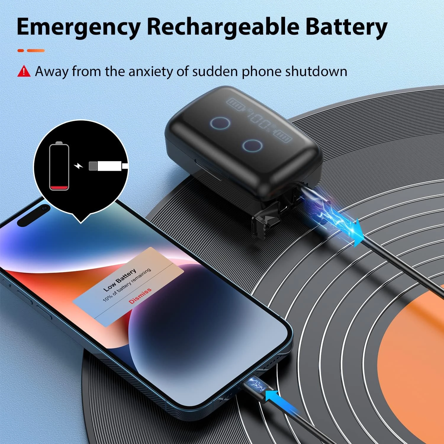 PIFFA Bluetooth Headphones Wireless Earbuds, 132Hr Playtime Sports Ear Buds With 1800mAh Digital Display Charging Case, IPX5 Waterproof Headset With Microphone Cordless Earphone For IPhone Android TV 5 PIFFA Bluetooth Headphones Wireless Earbuds, 132Hr Playtime Sports Ear Buds With 1800mAh Digital Display Charging Case, IPX5 Waterproof Headset With Microphone Cordless Earphone For IPhone Android TV - Image 5