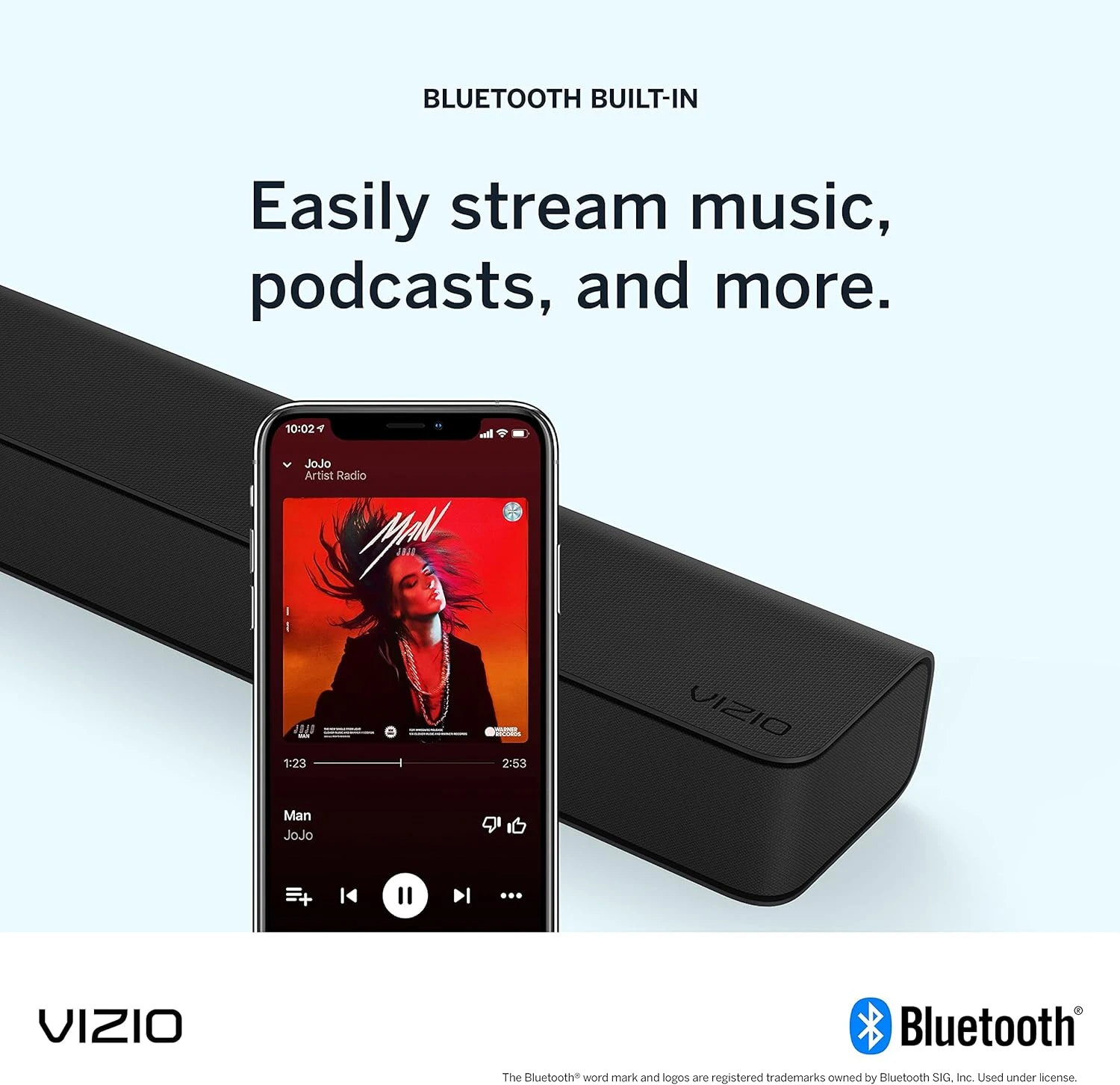 VIZIO V-Series 5.1 Home Theater Sound Bar With Dolby Audio, Bluetooth, Wireless Subwoofer, Voice Assistant Compatible, Includes Remote Control - V51x-J6 14 VIZIO V-Series 5.1 Home Theater Sound Bar With Dolby Audio, Bluetooth, Wireless Subwoofer, Voice Assistant Compatible, Includes Remote Control - V51x-J6 - Image 14