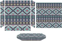 African Aztec Tribal Stripe Sticker Skin For PS-4 Slim Console And Controller Full Wrap Skin Protector Cover Compatible With PS-4 Pro