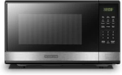 Black & Decker BLACK+DECKER EM031MB11 Digital Microwave Oven With Turntable Push-Button Door, Child Safety Lock, 1000W, 1.1cu.ft, Black & Stainless Steel, 1.1 Cu.ft