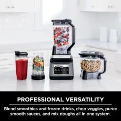 Ninja BN801 Professional Plus Kitchen System, 1400 WP, 5 Functions For Smoothies, Chopping, Dough & More With Auto IQ, 72-oz.* Blender Pitcher, 64-oz. Processor Bowl, (2) 24-oz. To-Go Cups, Grey 15 Ninja BN801 Professional Plus Kitchen System, 1400 WP, 5 Functions For Smoothies, Chopping, Dough & More With Auto IQ, 72-oz.* Blender Pitcher, 64-oz. Processor Bowl, (2) 24-oz. To-Go Cups, Grey -Appliantrix Cheap Store 81AJUHXps L. AC SL1500