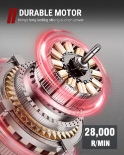 VacLife Handheld Vacuum, Car Vacuum Cleaner Cordless, Mini Portable Rechargeable Wireless Vacuum Cleaner With 2 Filters, Red (VL188-N) -Appliantrix Cheap Store 81BTvf3NBWL. AC SL1500