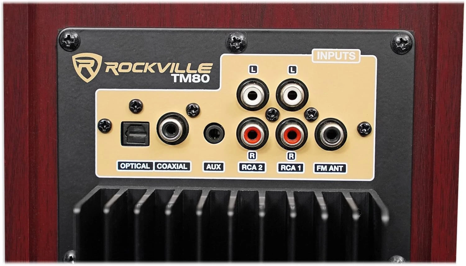 Rockville TM80C Cherry Powered Home Theater Tower Speakers 8" Sub/Bluetooth/USB 8 Rockville TM80C Cherry Powered Home Theater Tower Speakers 8" Sub/Bluetooth/USB - Image 8