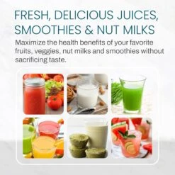 Elite Gourmet EJX600 Compact Small Space-Saving Masticating Slow Juicer, Cold Press Juice Extractor, Nutrient And Vitamin Dense, Easy To Clean, 16 Oz Juice Cup, Charcoal Grey -Appliantrix Cheap Store 81EmgP2gVDL. AC SL1500