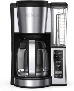 Ninja CE251 Programmable Brewer, With 12-cup Glass Carafe, Black And Stainless Steel Finish