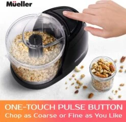 Mueller Mini Food Processor, Electric Food Chopper, 1.5-cup Meat Grinder, Mix, Chop, Mince And Blend Vegetables, Fruits, Nuts, Meats, Stainless Steel Blade, Black -Appliantrix Cheap Store 81K1bIYoh6L. AC SL1500