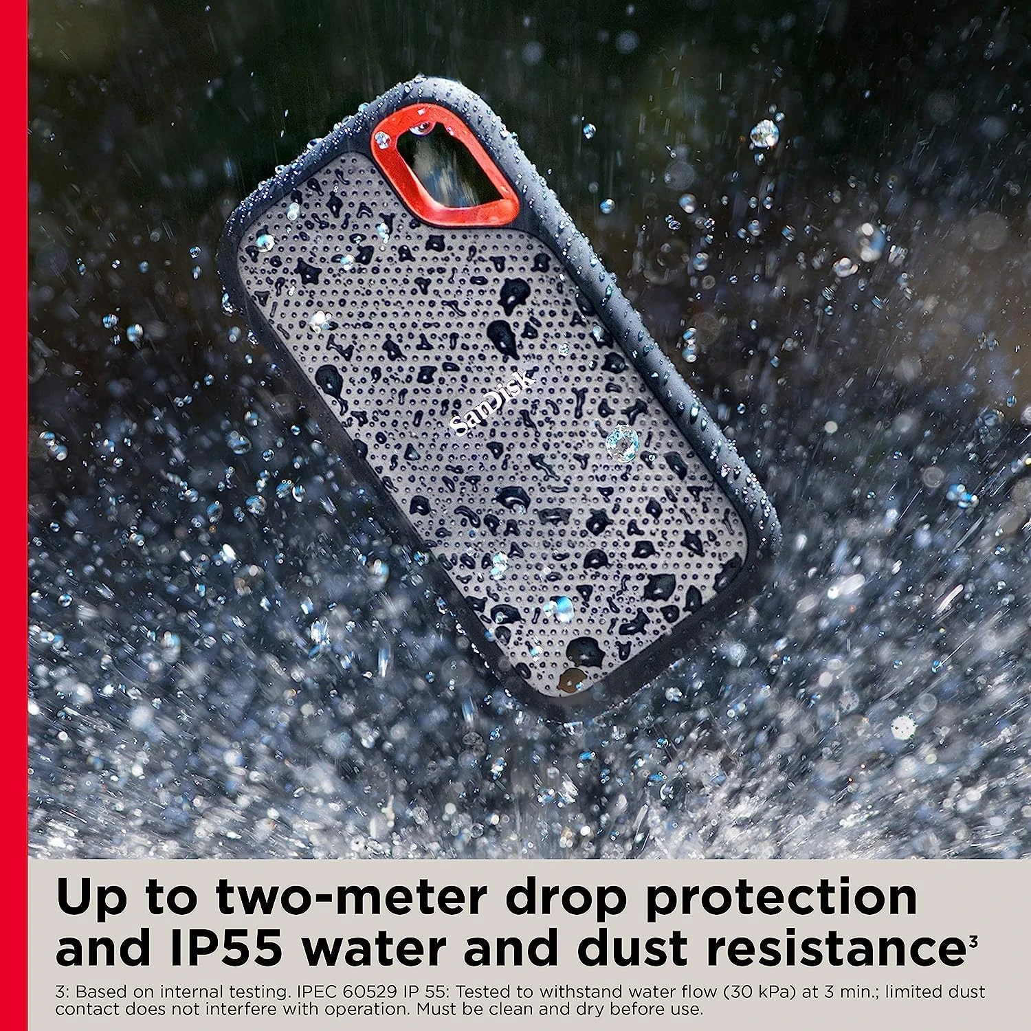 SanDisk 1TB Extreme Portable SSD - Up To 1050MB/s - USB-C, USB 3.2 Gen 2 - External Solid State Drive - SDSSDE61-1T00-G25 5 SanDisk 1TB Extreme Portable SSD - Up To 1050MB/s - USB-C, USB 3.2 Gen 2 - External Solid State Drive - SDSSDE61-1T00-G25 - Image 5