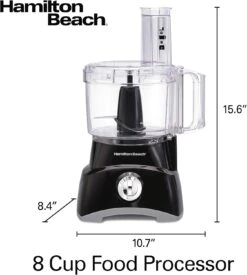 Hamilton Beach Food Processor & Vegetable Chopper For Slicing, Shredding, Mincing, And Puree, 8 Cup, Black -Appliantrix Cheap Store 81L9EwBw WL. AC SL1500