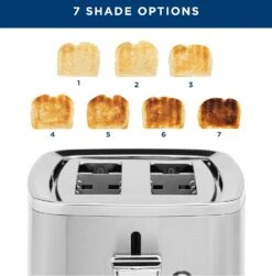 GE Stainless Steel Toaster | 2 Slice | Extra Wide Slots For Toasting Bagels, Breads, Waffles & More | 7 Shade Options For The Entire Household To Enjoy | Countertop Kitchen Essentials | 850 Watts -Appliantrix Cheap Store 81LHOREbvpS. AC SL1500