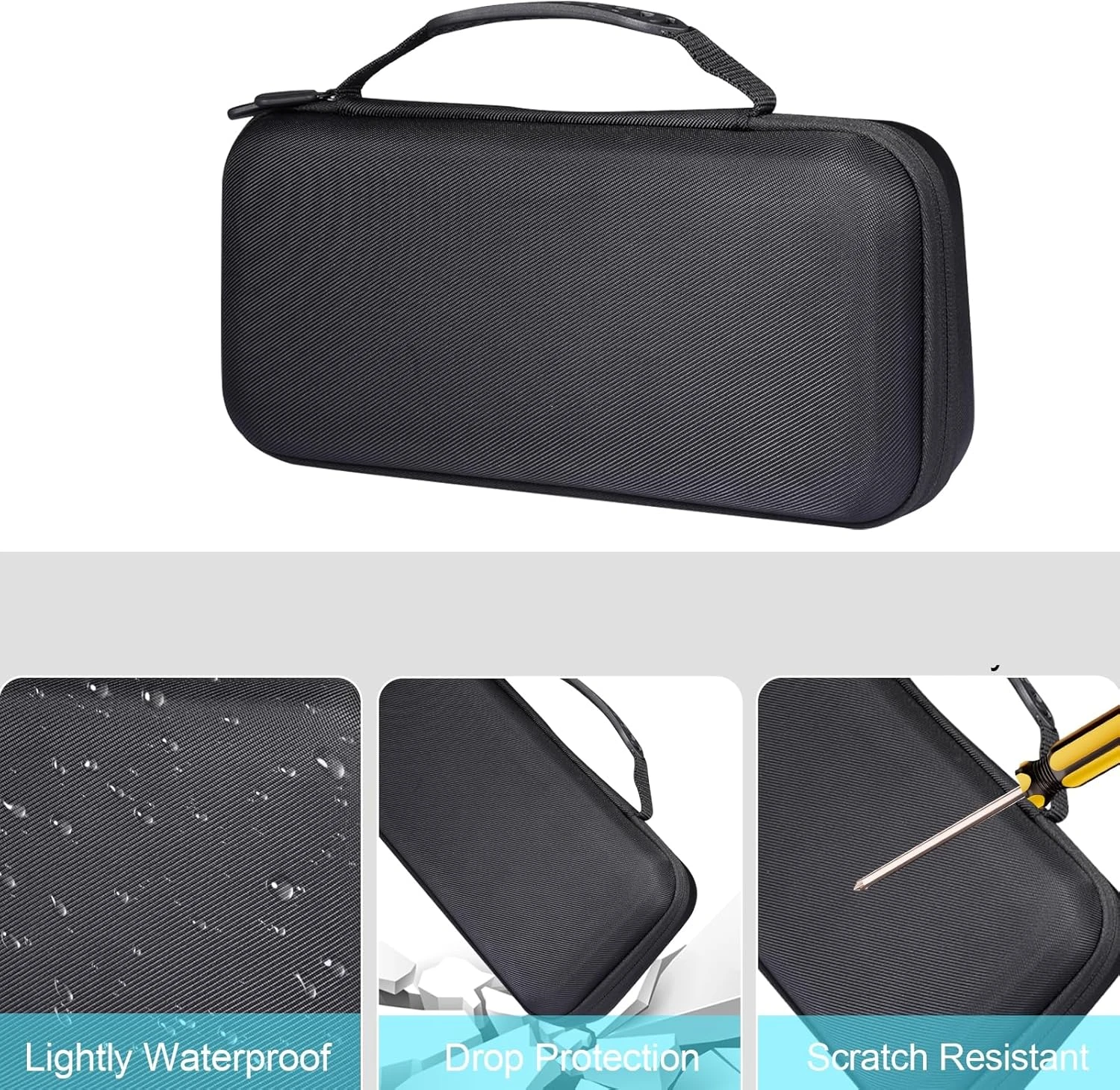 GENERIC Handheld Storage Case For ROG Ally Console Game Machine, Carrying Case For ROGALLY Charger Storage For ROGALLY Game Console Charger Portable Protection Hard EVA Case (Black) 4 GENERIC Handheld Storage Case For ROG Ally Console Game Machine, Carrying Case For ROGALLY Charger Storage For ROGALLY Game Console Charger Portable Protection Hard EVA Case (Black) - Image 4