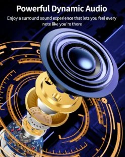 Bluetooth Headphones Wireless Earbuds 80hrs Playtime Wireless Charging Case Digital Display Sports Ear Buds With Earhook Premium Deep Bass IPX7 Waterproof Over-Ear Earphones For TV Phone Laptop Black -Appliantrix Cheap Store 81Nnj2NQgNL. AC SL1500