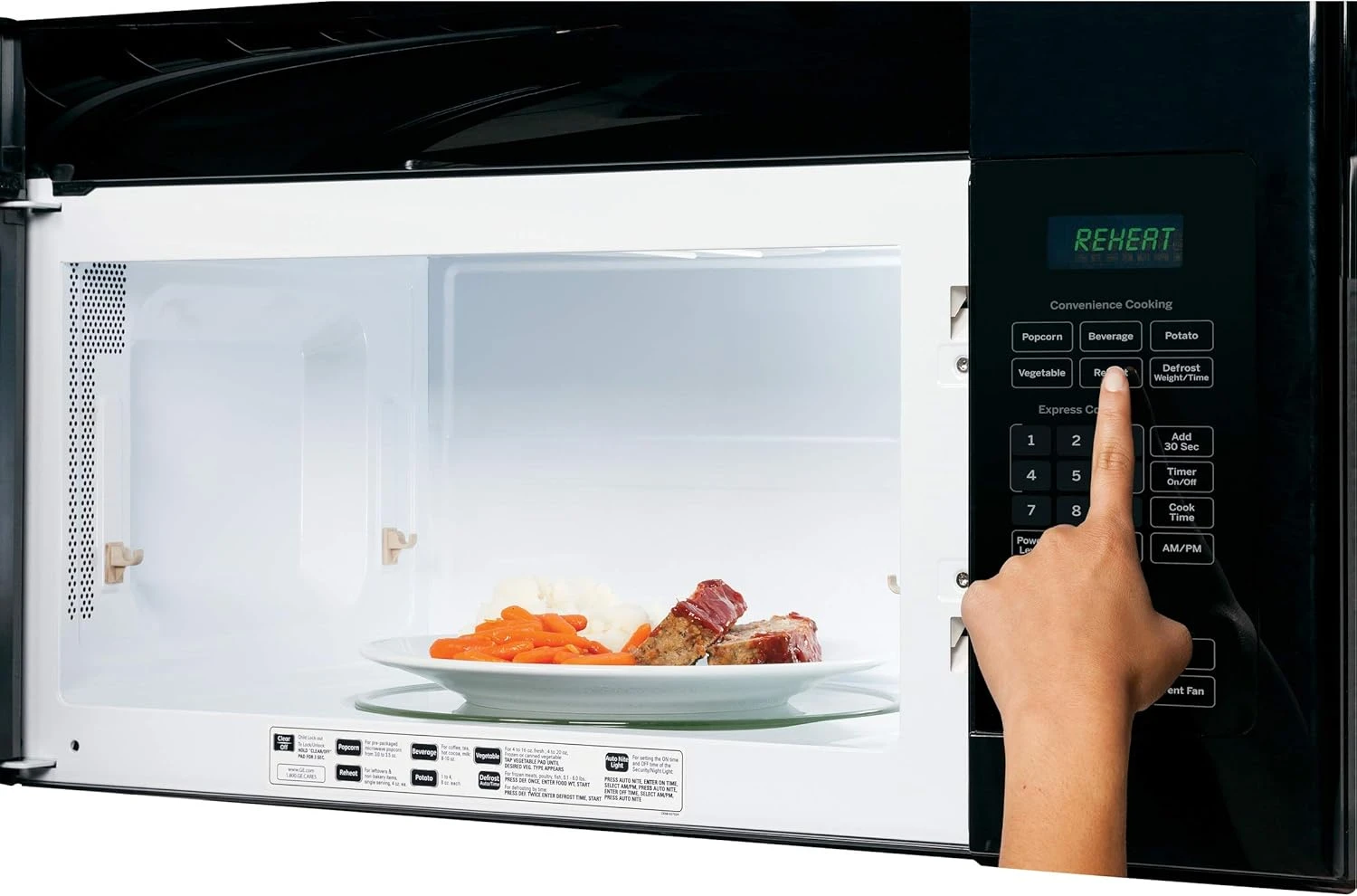GE Countertop Microwave Oven | 0.7 Cubic Feet Capacity, 700 Watts | Kitchen Essentials For The Countertop Or Dorm Room | Stainless Steel 5 GE Countertop Microwave Oven | 0.7 Cubic Feet Capacity, 700 Watts | Kitchen Essentials For The Countertop Or Dorm Room | Stainless Steel - Image 5