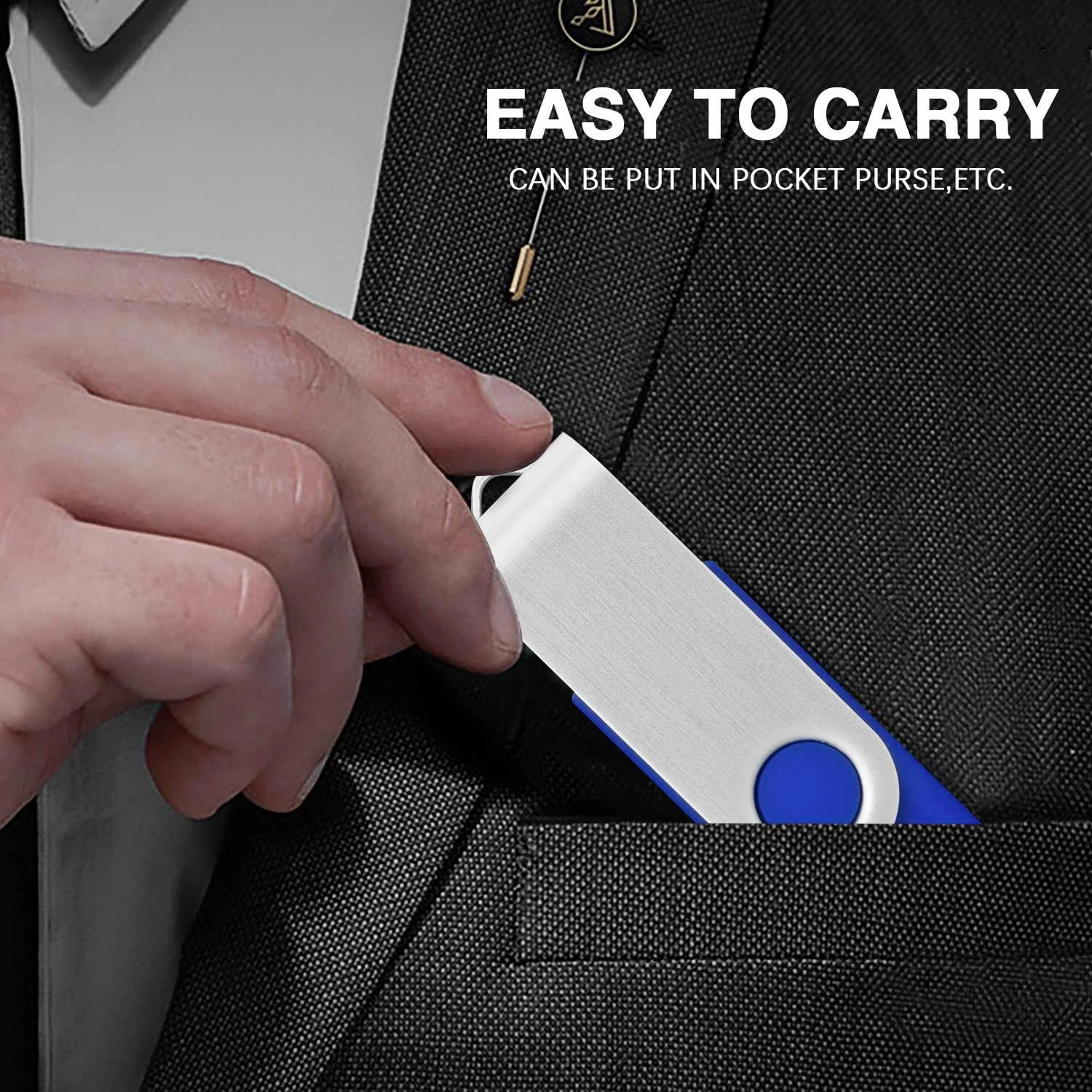 20 PCS 4GB EASTBULL USB 2.0 Metal 4GB Flash Drive Bulk Thumb Drive Pack Swivel USB (Blue 20Pack) 8 20 PCS 4GB EASTBULL USB 2.0 Metal 4GB Flash Drive Bulk Thumb Drive Pack Swivel USB (Blue 20Pack) - Image 8