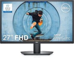 Dell SE2722HX Monitor - 27 Inch FHD (1920 X 1080) 16:9 Ratio With Comfortview (TUV-Certified), 75Hz Refresh Rate, 16.7 Million Colors, Anti-Glare Screen With 3H Hardness - Black