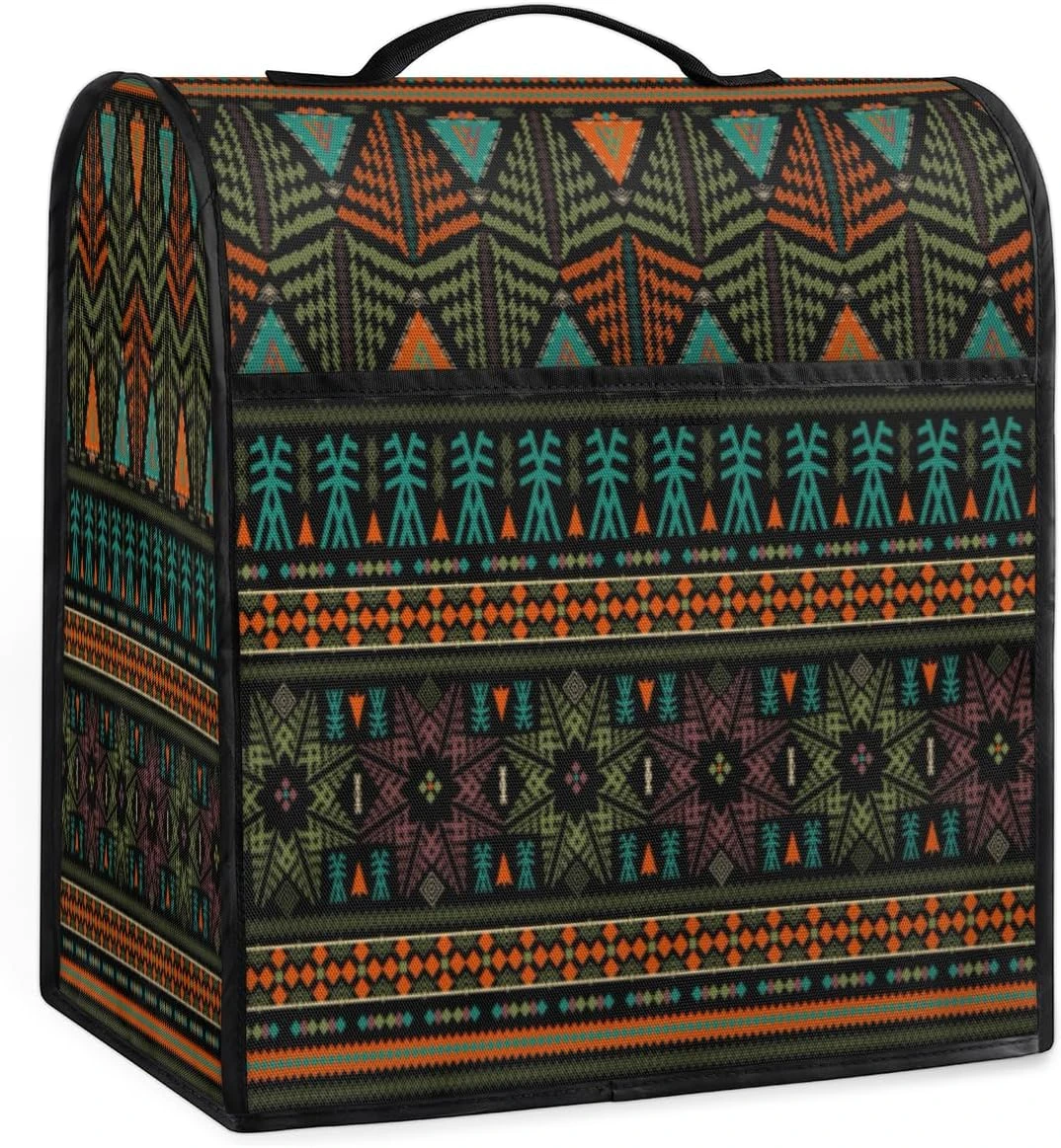 Bardic Ethnic Aztec Pattern Coffee Machine Dust Cover Ethnic Tribal Patterns Stand Mixer Dust Cover Stand Mixer Cover Waterproof,Easy To Clean,Multi-Pocket 1 Bardic Ethnic Aztec Pattern Coffee Machine Dust Cover Ethnic Tribal Patterns Stand Mixer Dust Cover Stand Mixer Cover Waterproof,Easy To Clean,Multi-Pocket