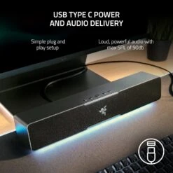 Razer Leviathan V2 X: PC-soundbar-with Full-Range Drivers - Compact Design - Chroma RGB - USB Type C Power-and Audio Delivery - Bluetooth 5.0-for PC,-Laptop, Smartphones, Tablets-&Nintendo Switch -Appliantrix Cheap Store 81WoiFiRpkL. AC SL1500