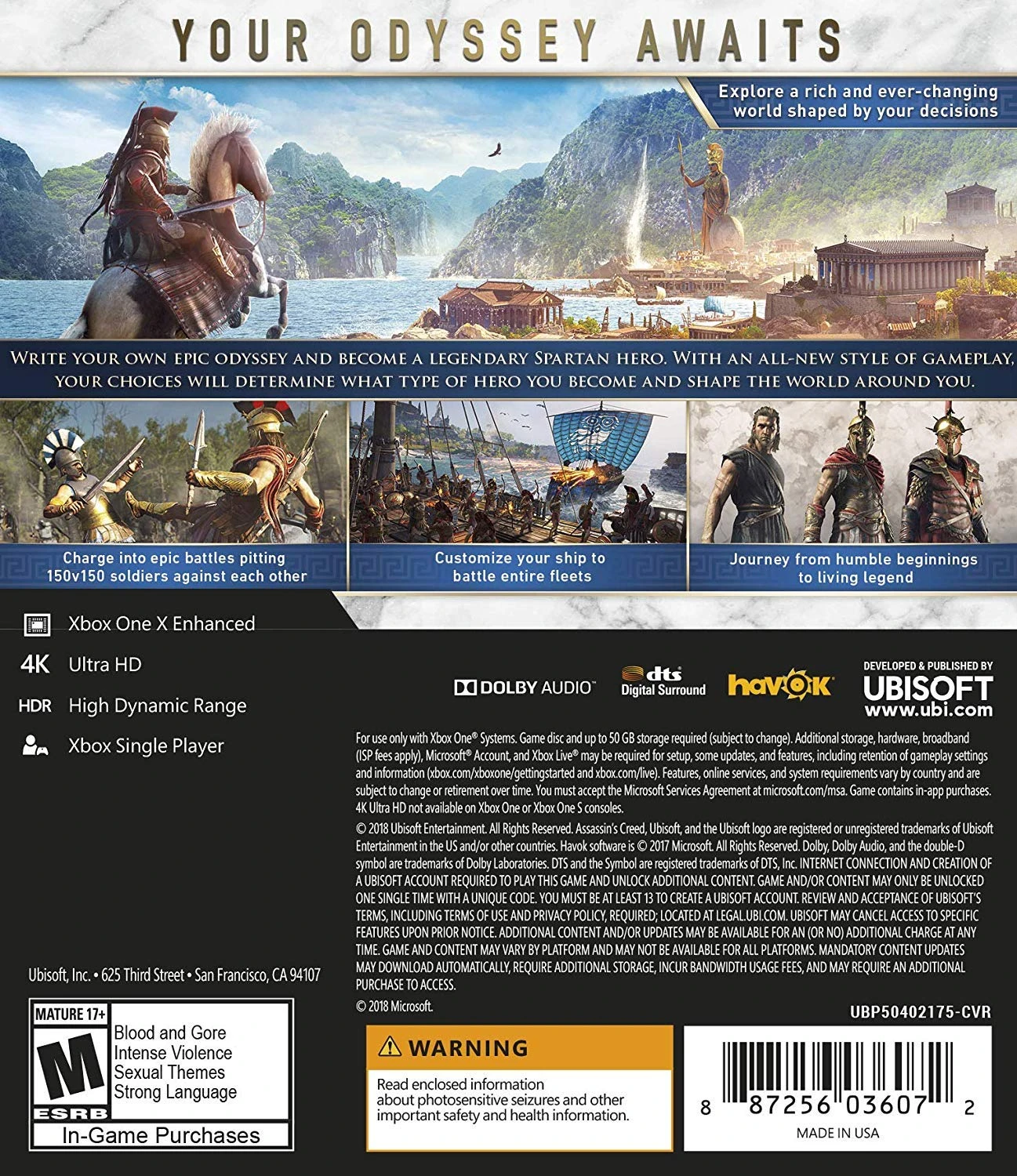Ubisoft Assassin's Creed Odyssey Standard Edition - Xbox One 2 Ubisoft Assassin's Creed Odyssey Standard Edition - Xbox One - Image 2