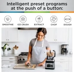 Ninja BN801 Professional Plus Kitchen System, 1400 WP, 5 Functions For Smoothies, Chopping, Dough & More With Auto IQ, 72-oz.* Blender Pitcher, 64-oz. Processor Bowl, (2) 24-oz. To-Go Cups, Grey 24 Ninja BN801 Professional Plus Kitchen System, 1400 WP, 5 Functions For Smoothies, Chopping, Dough & More With Auto IQ, 72-oz.* Blender Pitcher, 64-oz. Processor Bowl, (2) 24-oz. To-Go Cups, Grey -Appliantrix Cheap Store 81XjB3rcFgL. AC SL1500