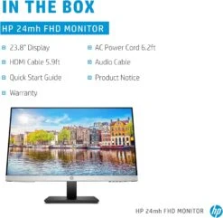 HP 24mh FHD Monitor - Computer Monitor With 23.8-Inch IPS Display (1080p) - Built-In Speakers And VESA Mounting - Height/Tilt Adjustment For Ergonomic Viewing - HDMI And DisplayPort - (1D0J9AA#ABA) -Appliantrix Cheap Store 81YeTR70hsL. AC SL1500