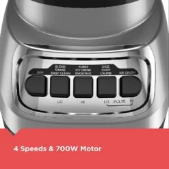 Black & Decker BLACK+DECKER PowerCrush Multi-Function Blender With 6-Cup Glass Jar, 4 Speed Settings, Silver -Appliantrix Cheap Store 81bAlhXRhmL. AC SL1500