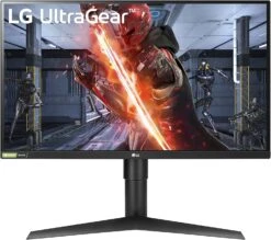LG UltraGear QHD 27-Inch Gaming Monitor 27GL83A-B - IPS 1ms (GtG), With HDR 10 Compatibility, NVIDIA G-SYNC, And AMD FreeSync, 144Hz, Black