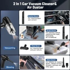 Lovyi Mini Car Vacuum Cleaner, Handheld Vacuum Cordless,2 in 1 Rechargeable Vacuum Cleaner & Blower,Small Wireless Car Vacuum with 6000Pa Suction Power,Dust Buster,Portable Hoover Vacuum for Car Home 8 Lovyi Mini Car Vacuum Cleaner, Handheld Vacuum Cordless,2 in 1 Rechargeable Vacuum Cleaner & Blower,Small Wireless Car Vacuum with 6000Pa Suction Power,Dust Buster,Portable Hoover Vacuum for Car Home -Appliantrix Cheap Store 81eR7P93TRL. AC SL1500