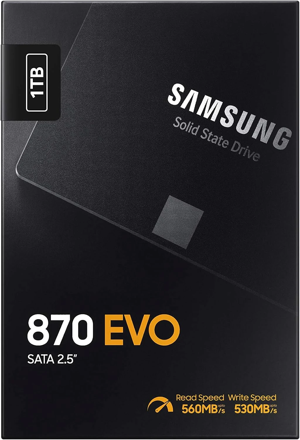 SAMSUNG 870 EVO SATA III SSD 1TB 2.5” Internal Solid State Drive, Upgrade PC Or Laptop Memory And Storage For IT Pros, Creators, Everyday Users, MZ-77E1T0B/AM 5 SAMSUNG 870 EVO SATA III SSD 1TB 2.5” Internal Solid State Drive, Upgrade PC Or Laptop Memory And Storage For IT Pros, Creators, Everyday Users, MZ-77E1T0B/AM - Image 5