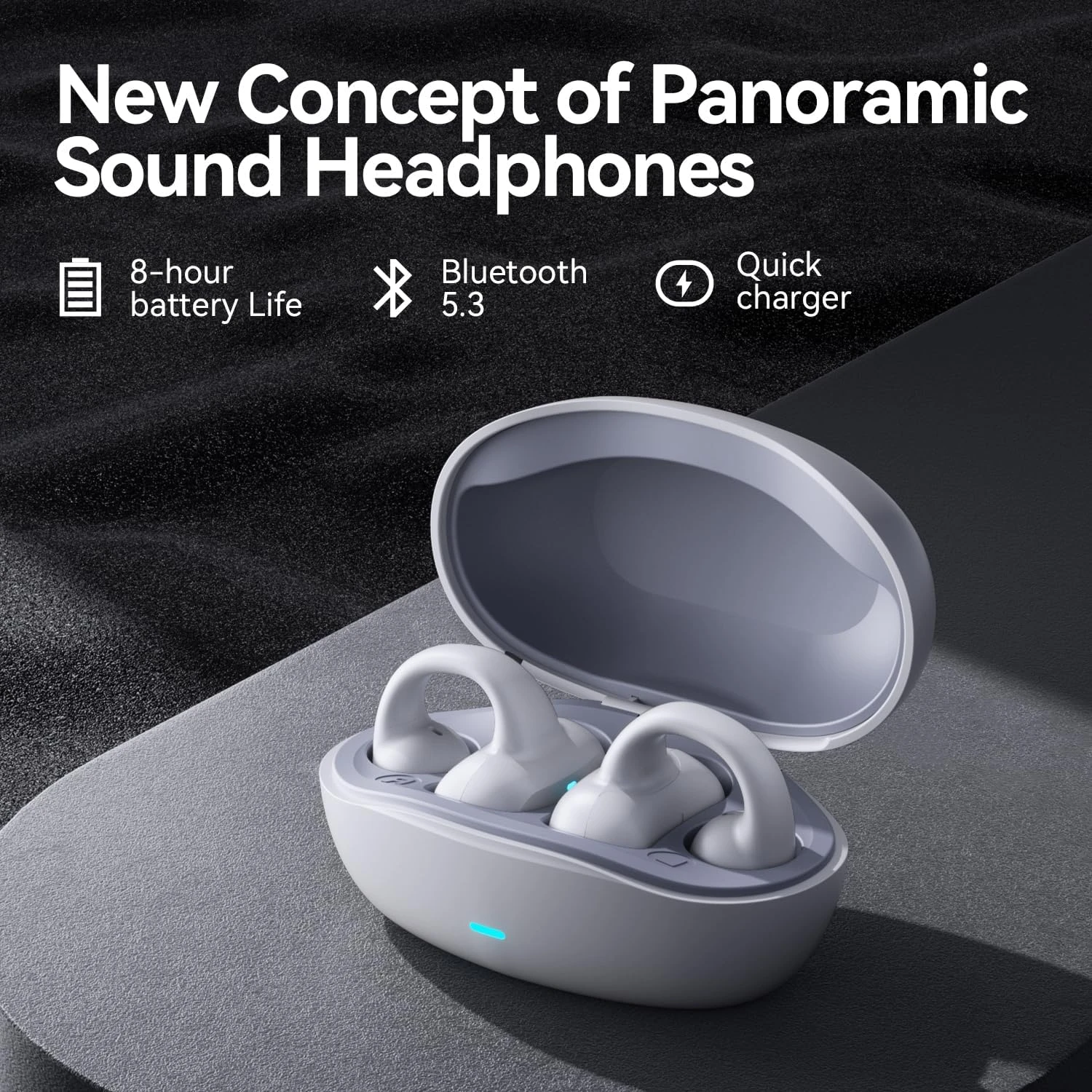 Sanag Earring Wireless Earbuds Bluetooth 5.3 With Charging Case|Open Ear Headphones Compatible With IPhone/Samsung Phone For Men,Women,and Kids-White 7 Sanag Earring Wireless Earbuds Bluetooth 5.3 With Charging Case|Open Ear Headphones Compatible With IPhone/Samsung Phone For Men,Women,and Kids-White - Image 7