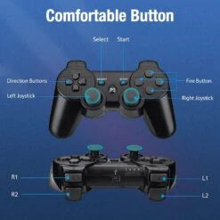 TESSGO PS3 Controller 2 Pack Compatible With PS-3, Rechargeable Game Wireless Controller With Upgraded Joystick For PlayStation 3 -Appliantrix Cheap Store 81i8uVMAdL. SL1500
