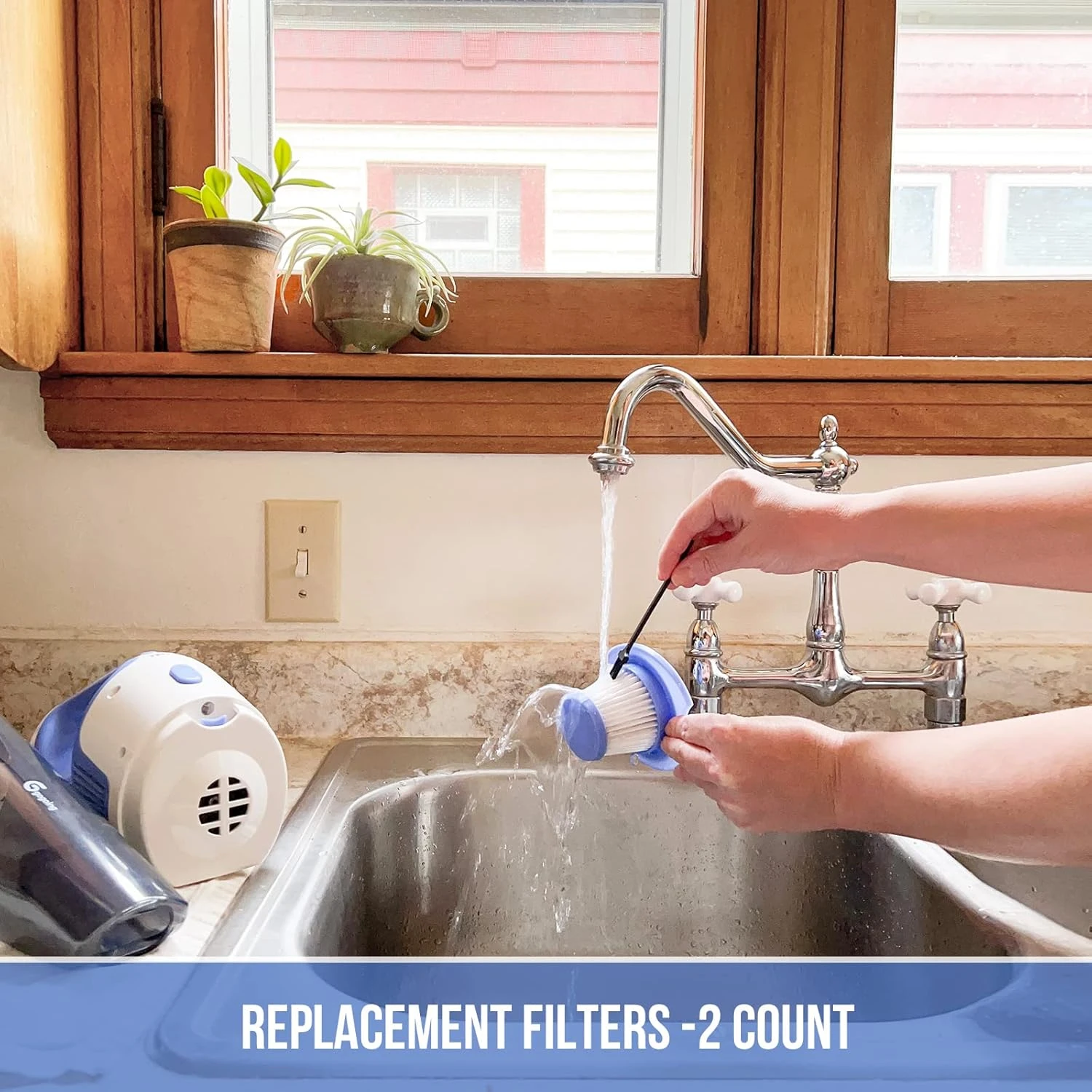 Washable & Reusable Filters, Only Compatible With GOGOING® Handheld Vacuum(Purple, DW189), Count Of 2 2 Washable & Reusable Filters, Only Compatible With GOGOING® Handheld Vacuum(Purple, DW189), Count Of 2 - Image 2