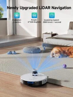HONITURE Robot Vacuum And Mop Combo, Self Emptying Robotic Vacuum With Lidar Navigation, Smart App Mapping, 3500Pa Suction, Ideal For Pet Hair Carpet Hard Floor,Q6 SE 11 HONITURE Robot Vacuum And Mop Combo, Self Emptying Robotic Vacuum With Lidar Navigation, Smart App Mapping, 3500Pa Suction, Ideal For Pet Hair Carpet Hard Floor,Q6 SE -Appliantrix Cheap Store 81jPi7sNdrL. SL1500
