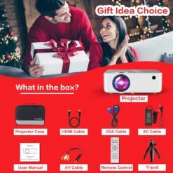 1080P HD Projector, WiFi Projector Bluetooth Projector, FANGOR 230" Portable Movie Projector With Tripod, Home Theater Video Projector Compatible With TV Stick, HDMI, VGA, USB, Laptop, IOS & Android -Appliantrix Cheap Store 81juENWMs0L. AC SL1500