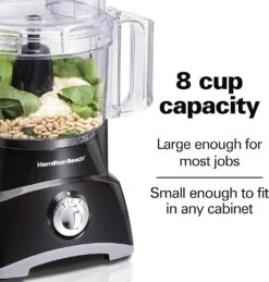 Hamilton Beach Food Processor & Vegetable Chopper For Slicing, Shredding, Mincing, And Puree, 8 Cup, Black -Appliantrix Cheap Store 81kcBXKr8QL. AC SL1500