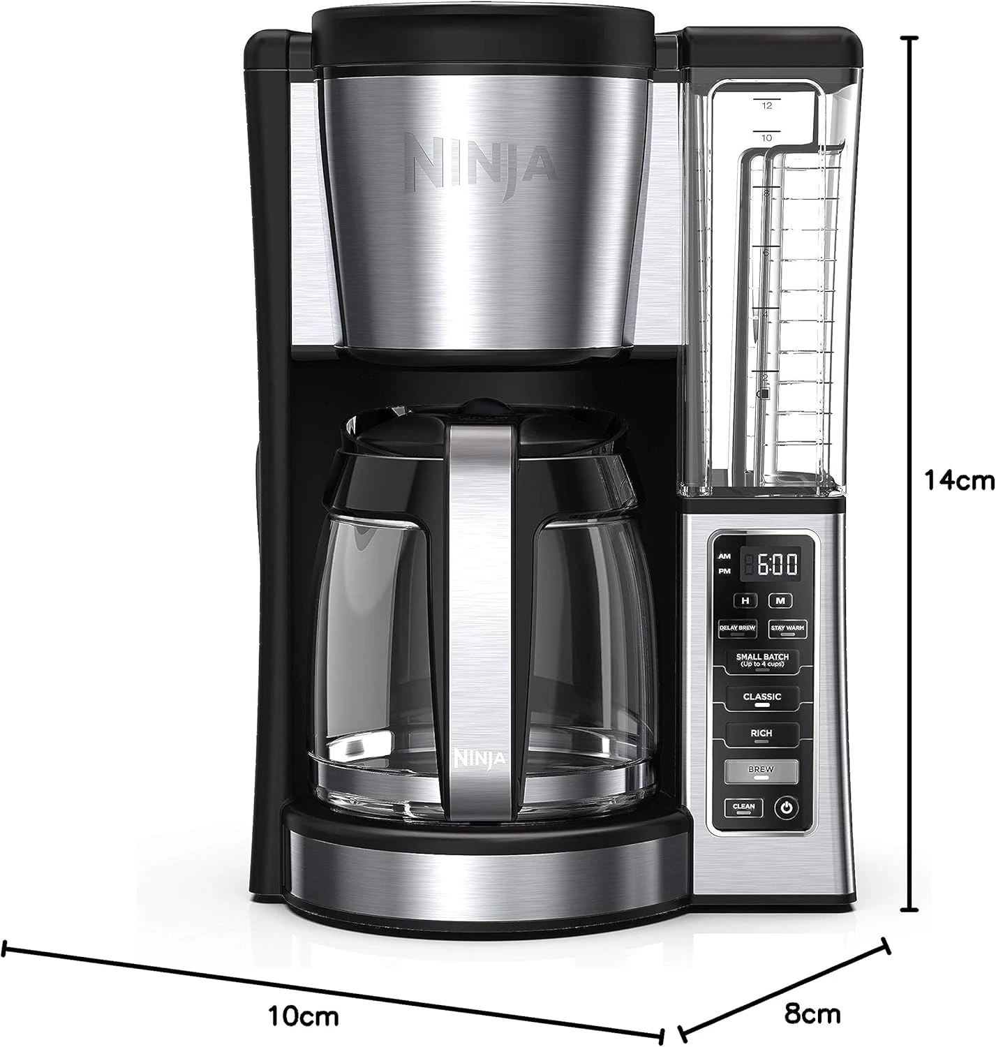 Ninja CE251 Programmable Brewer, With 12-cup Glass Carafe, Black And Stainless Steel Finish 9 Ninja CE251 Programmable Brewer, With 12-cup Glass Carafe, Black And Stainless Steel Finish - Image 9