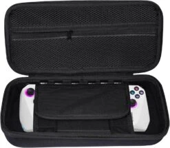 GENERIC Handheld Storage Case For ROG Ally Console Game Machine, Carrying Case For ROGALLY Charger Storage For ROGALLY Game Console Charger Portable Protection Hard EVA Case (Black)