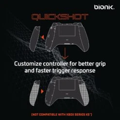 DreamGEAR (DRKJ0) Bionik QuickShot Dual Trigger Lock Setting Custom Rubber Grip Black/ Orange -Appliantrix Cheap Store 81o5om4vczL. AC SL1500