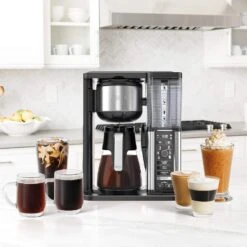 Ninja CM401 Specialty 10-Cup Coffee Maker, With 4 Brew Styles For Ground Coffee, Built-in Water Reservoir, Fold-Away Frother & Glass Carafe, Black, 50 Oz -Appliantrix Cheap Store 81oswXhMACL. AC SL1500